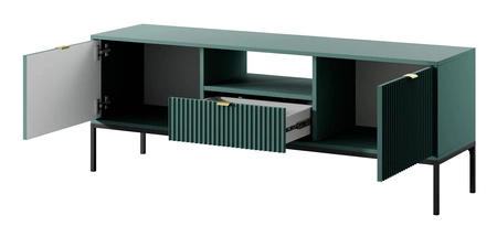 TV Schrank Lovro 154 cm pastellgrün modernes Design wird die Liebhaber von markanten Interieurs begeistern