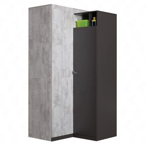 Eckkleiderschrank Tablo graphit / enigma ideal für das Jugendzimmer sehr brauchbar und hat ein modernes Design
