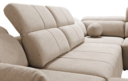 Ecksofa mit Schlaffunktion Tesalia IV blau links bequemes Ecksofa für das Wohnzimmer mit innovativer Schiebefunktion der Rückenlehne