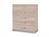 Kommode Maximus 100 cm Eiche Sonoma hell modernistisches Design Kommode auf Rollenschienen