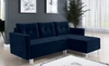 Ecksofa mit Schlaffunktion Telsze dunkelblue universal elegantes Ecksofa in skandinavischer Form großes Bettzeugfach