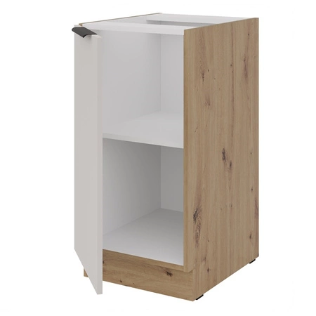 Küchenmöbelset Soela 180 cm elegante Küchenschränke in dezenten und natürlichen Farben Griffe mit Metallkante