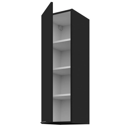 Küchenhängeschrank Schwarz 30 G-90 1F Metallkantengriff feuchtigkeits- und beschädigungsbeständiger Schrank