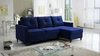 Ecksofa mit Schlaffunktion Terni marineblau rechts Praktisches und funktionelles Ecksofa mit geräumigen Behältern für Bettzeug