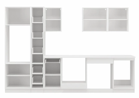 Toni Küchenmöbel-Set mit Arbeitsplatte 300 cm weiß / Eiche artisan Küchen-Set sieht toll aus in klassischen Interieurs