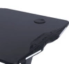 Zone Gaming Desk schwarz beeindruckendes Design stabile Metallkonstruktion angereichert mit LED-Beleuchtung kohlenstoffbeschichtete Platte