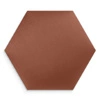 Gepolstertes Paneel Hexagon 30x26 cm schmutzig rosa stilvolles Wandpaneel Veloursstoff modische Dekoration jedes Interieur