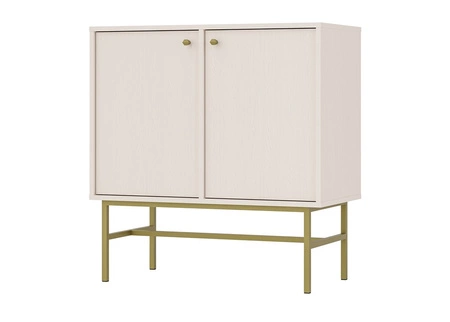 Möbel Kioto III beige stilvolles Design Wohnzimmer Möbel elegante Möbel durch eine goldene Metallrahmen subtilen Griffe unterstützt
