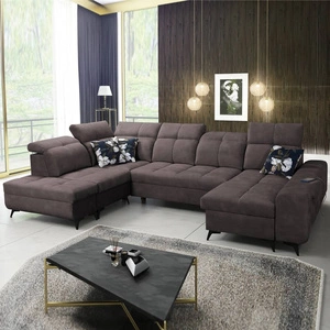 Buffalo VI Ecksofa mit Schlaffunktion braun rechte Ecke funktionelles und stilvolles Schlafsofa mit drei Bettkästen