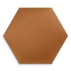 Gepolstertes Paneel Hexagon 40x35 cm Honig stilvolle Wand Panel Velours Stoff modische Dekoration jedes Interieur