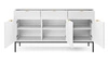 Kommode mit Schubladen Lovro 154 cm weiß modernes Design wird die Liebhaber von markanten Interieurs begeistern
