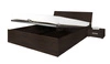 Penelope Bett 140x200 cm mit Bettzeugbehälter Kastanie Wenge Funktionsmöbel für Schlafzimmer oder Jugendzimmer