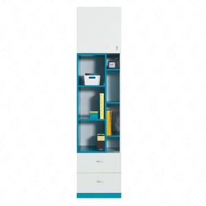 Mobi 45 cm Bücherregal weiß/türkis problemlose Nutzung und Langlebigkeit stilvolle und funktionelle Ergänzung für das Jugendzimmer