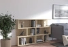 Bücherregal Even 84 cm Eiche hell sonoma ideales Bücherregal für Büro, Arbeitszimmer oder Jugendzimmer hochwertige Verarbeitung