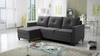Ecksofa mit Schlaffunktion Terni graphit links Praktisches und funktionelles Ecksofa mit geräumigen Behältern für Bettzeug
