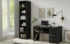Bücherregal Maxione 45 cm schwarz funktionelles Bücherregal ideal für Jugendzimmer oder Büro einfaches und universelles Design