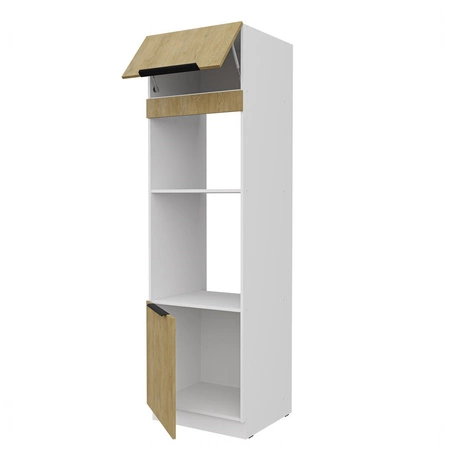 Küchenhochschrank Cremona 60 DPM-210 2F schrank für Einbauherd und Mikrowelle Dampf- und Hitzebeständigkeit