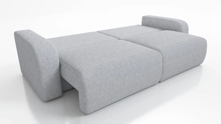 Sofa Fiesta dunkelblau funktionelles Wohnzimmersofa mit Bettzeugablage elegantes Design strapazierfähiger Plüschstoff