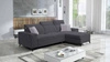 Ecksofa mit Schlaffunktion Kelly Sleek graphit rechts geflochten bequemes und funktionelles Ecksofa für das Wohnzimmer