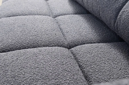 Sofa mit Schlaffunktion Bilbao grün modernes Design und breiter Funktionsstoff mit charakteristischer Schlingenoberfläche