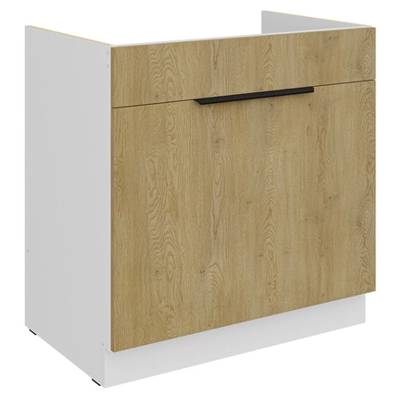 Küchen spülenschrank mit Schublade Cremona 80 ZL 1S BB feuchtigkeits- und beschädigungssicherer Schrankkantengriff