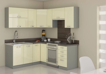 Karmen 89x89 GN-72 3F Eck-Hängeschrank für die Küche, resistent gegen Dampf, hohe Temperaturen und Verschüttungen