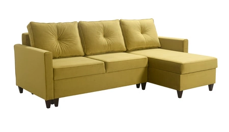 Ecksofa mit Schlaffunktion Terni graphit rechte Ecke ein praktisches und funktionelles Ecksofa, das mit geräumigen Behältern für Bettzeug ausgestattet ist