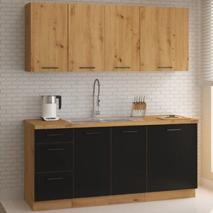 Monza Küchenmöbel-Set 180 cm einzigartigen Stil der Schränke wird das Innere jeder Küche passen