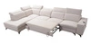 Ecksofa mit Schlaffunktion Kelly Sleek XI braun linke Seite stilvolles und bequemes Ecksofa aus strapazierfähigem Webstoff