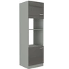 Backofen und Mikrowellenherd Einbauschrank Grey 60 DPM-210 2F dampf- und hitzebeständig