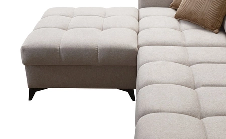 Ecksofa mit Schlaffunktion Bolmso VIII Senfgelb links elegantes und bequemes Ecksofa mit Schublade ideal für geräumige Innenräume