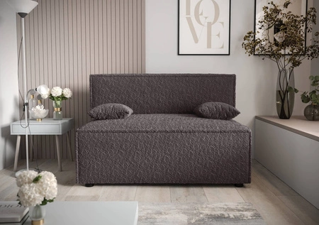 Brandon Schlafsofa graphit modernes Design und breite Funktionalität Stoff mit markanten Schleife Oberfläche