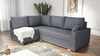 Ecksofa mit Schlaffunktion Nofi dunkelgrau links Ecke modernes Design schlichtes und stilvolles Design passend zu jeder Einrichtung