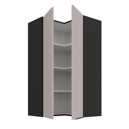 Tarraco 60x60 GN-108 2F Eck-Küchenoberschrank Metallkantengriff feuchtigkeits- und beschädigungsbeständiger Schrank