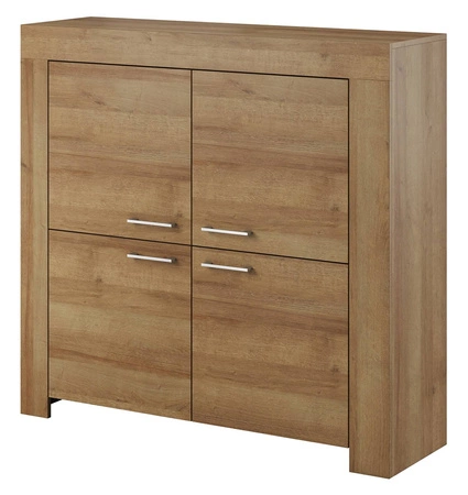 Möbelset Neba Eiche riviera moderne Schrankwand ideal für Wohnzimmer und Sitzungssaal in Originalfarben