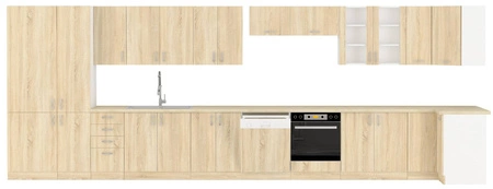 Küchenoberschrank mit Display Sold 80 GS-72 2F dampf-, hitze- und spritzwasserbeständiger Schrank