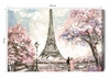 Leinwandbild Eiffelturm 100x70 cm zeitlose Dekoration für jedes Interieur Bild in ausdrucksstarken Farben hochwertige Verarbeitung