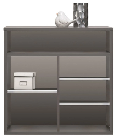 Kommode mit Schublade Yugo 90 cm in Esche/Weiß Glanz ein modernes und funktionelles Möbelstück für das Wohnzimmer, Jugendzimmer oder Büro