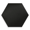 Gepolstertes Paneel Hexagon 40x35 cm schwarz stilvolles Wandpaneel Veloursstoff modische Dekoration jedes Interieurs