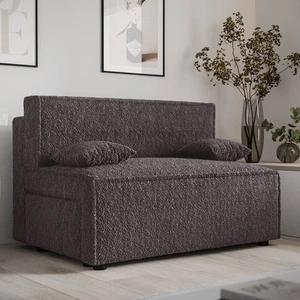 Brandon Schlafsofa graphit modernes Design und breite Funktionalität Stoff mit markanten Schleife Oberfläche