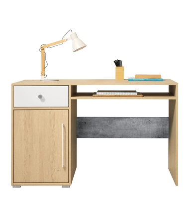 Cary Möbel Wandschrank Biskuit Eiche / weiß / Beton ideal für ein Jugend- oder Kinderzimmer in einem trendigen Stil