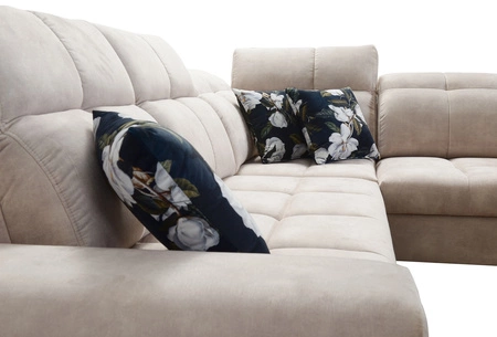 Ecksofa mit Schlaffunktion Buffalo III grün rechts bequemes Ecksofa mit ästhetisch ansprechender Verarbeitung mit Bettzeugcontainern