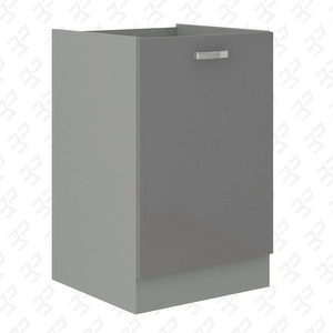 Küchenhochschrank mit Regal Grauer 40 D 1F BB Schrank dampf- temperatur- und spritzwassergeschützt