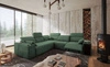 Ecksofa mit Schlaffunktion Tesalia III Lux mint rechtsseitiges Komfort-Ecksofa mit ausziehbarer Fußstütze Schiebefunktion der Rückenlehne