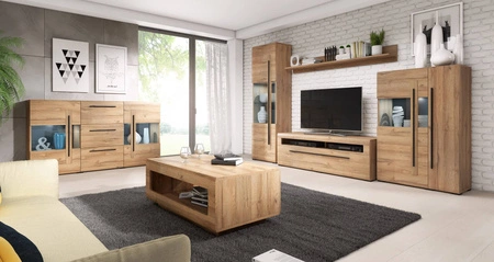 Vitrine Tulsa 60 cm Eiche Enkel unkonventionelle und praktische Lösung ideal für moderne und klassische Innenräume