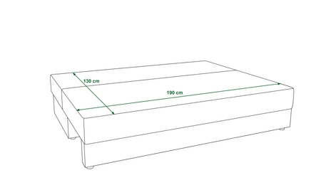 Sofa Fogu blau einfache Form des Sofas in modernem Design Cord-Polsterung Stoff Bettwäsche Container