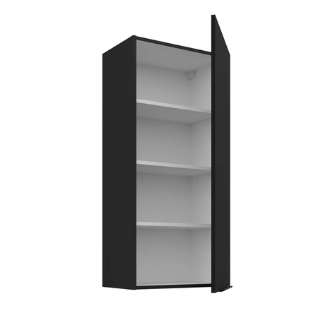 Küchenwandschrank Schwarz 50 G-108 1F Metallkantengriff feuchtigkeits- und beschädigungsbeständiger Schrank