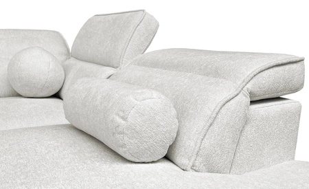 Ecksofa mit Schlaffunktion Viano VI grün links Design-Ecksofa für moderne Einrichtungen zwei Container für Bettzeug