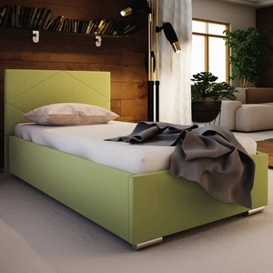 Hernani 90x200 mint gepolstertes Bett mit modernem Kopfteil ideal für ein Jugendzimmer oder kleines Schlafzimmer