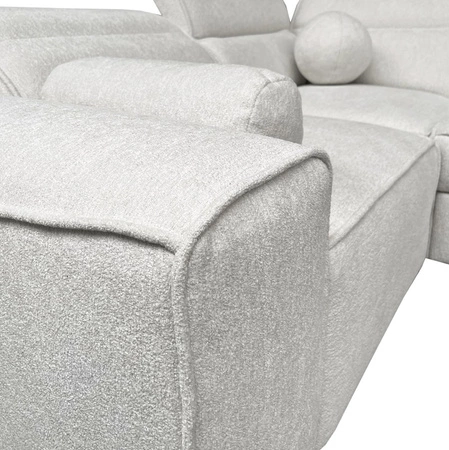 Ecksofa mit Schlaffunktion Viano II grau links Design Ecksofa perfekt geeignet für moderne Wohnlandschaften